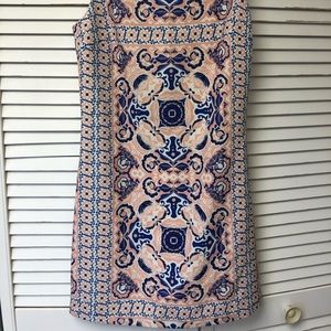 Skies are blue size small pink and blue dress